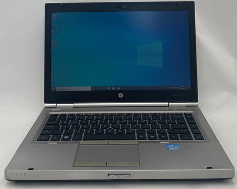 HP EliteBook 8460p Laptop- 128GB SSD, 2GB RAM, Intel i5 CPU, Windows 10 Pro