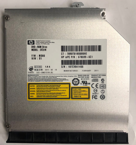 HP EliteBook 8440p Laptop DT31N DVD-ROM Drive- 594042-001