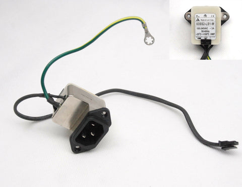 03SS2-LS1-W DELL XPS ONE A2010 AC INPUT POWER JACK SOCKET EMI FILTER GENUINE OEM 03SS2-LS1-W