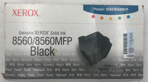 Xerox Phaser 8560 Color Printer Black Solid Ink 3-Pack- 108R00726