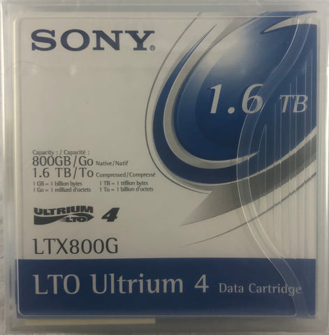 Sony LTO Ultrium 4 800GB Tape Cartridge- LTX800G