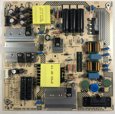 Vizio D50-F1 4K LED TV 715G9165-P01-001-003M Power Supply Board- ADTVH1812AB3