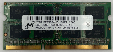 Micron MT16JSF25664HZ-1G1F1 2GB DDR3 Laptop RAM Memory