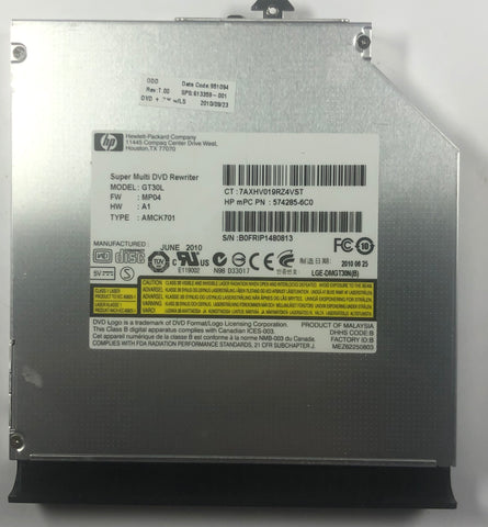 HP TouchSmart 15-R015DX Laptop GT30L Super Multi DVD Rewriter- 613359-001