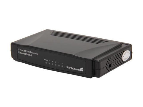 StarTech.com 5 Port 10/100 Mbps Desktop Fast Ethernet Switch- DS51072