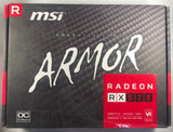 MSI RX 570 Armor 4GB GDDR5 OC Graphics Card- 912-V341-077