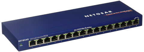 Netgear ProSafe 16-Port 10/100 Fast Ethernet Switch- FS116