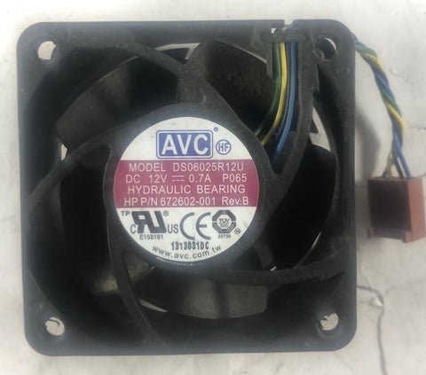 HP EliteDesk 800 G1 Desktop DS06025R12U Back Panel Cooling Fan- 672602-001