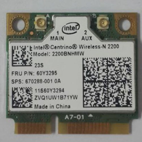 Intel 2200 Lenovo Ideapad U410 Wireless Network Mini PCI-e Half Card- 60Y3295