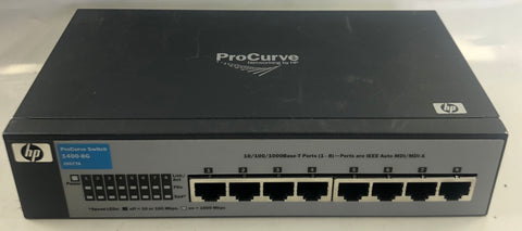 HP ProCurve 1400-8G 8-Port Network Switch- J9077A