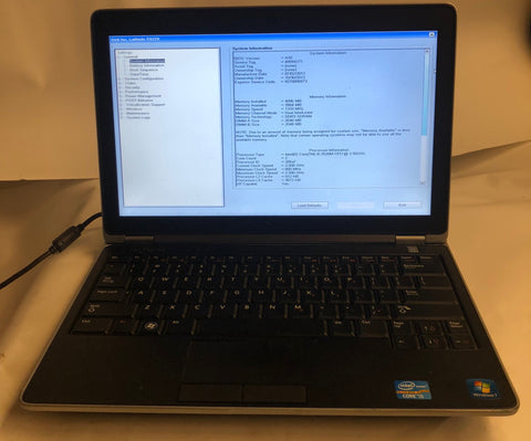 Dell Latitude E6220 Laptop- 4GB RAM, Intel Core i5-2520M