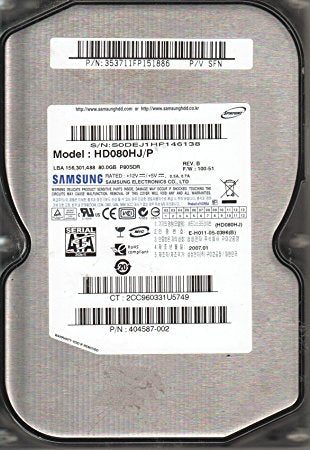 Samsung SpinPoint P80SD 80GB 3.5" SATA Internal Hard Drive- HD080HJ/P