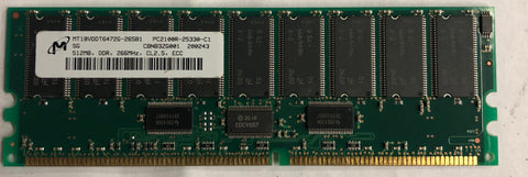 Micron MT18VDDT6472G-265B1 512MB DDR Server RAM Memory