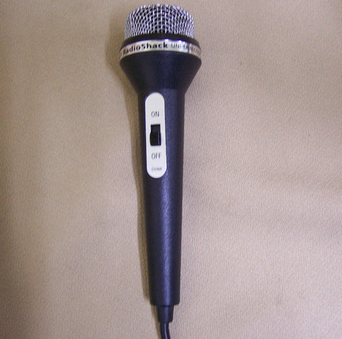 RadioShack Unidirectional Dynamic Cassette Recorder Microphone- 33-3019