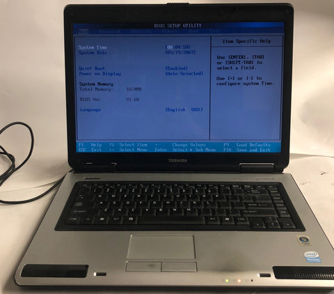 Toshiba Satellite L45-S7423 Laptop- 1GB RAM, Intel Pentium Dual-Core T2310 CPU