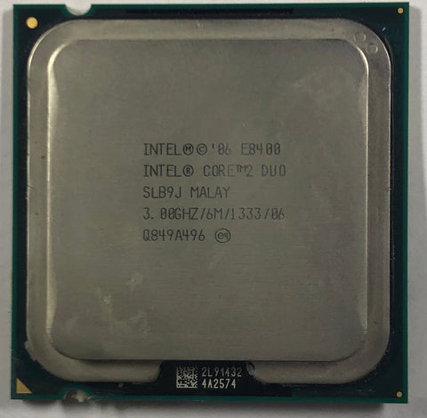 Intel Core 2 Duo E8400 Desktop CPU Processor- SLB9J