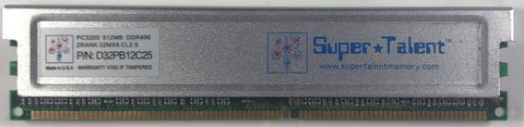 Super Talent D32PB12C25 512MB DDR Desktop RAM Memory