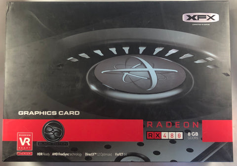 XFX AMD Radeon RX 480 8GB GDDR5 Graphics Card- RX-480M8BBA6