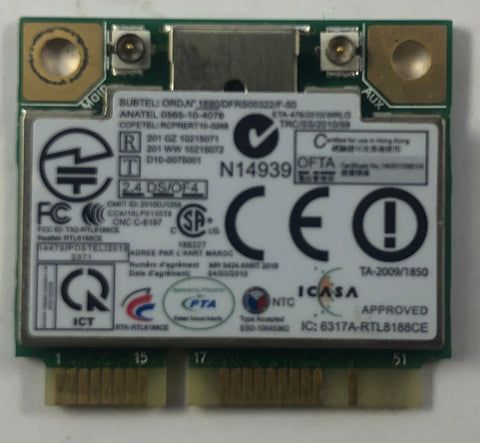 Lenovo ThinkPad X120e Laptop RTL8188CE Wireless-N Half Mini PCI-e Card- 60Y3247