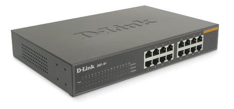 D-Link 10/100 16-Port Fast Ethernet Desktop Switch- DSS-16+