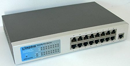 Kingston Etherx 16 Port 10/100Mbps Dual-Speed Stackable Rack-Mountable Hub-KND1610TX