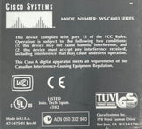 Cisco Catalyst 4000 Series Switch Chassis- WS-C4003