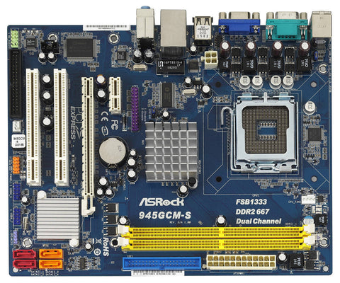 ASRock 945GCM-S Desktop Motherboard- 08-MXG9B0-A1