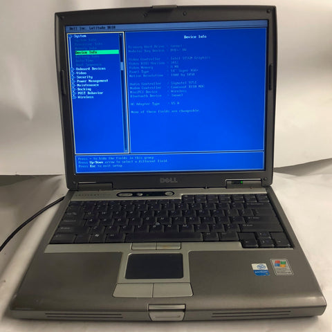 Dell Latitude D610 Laptop- Intel Pentium M CPU, 1GB RAM
