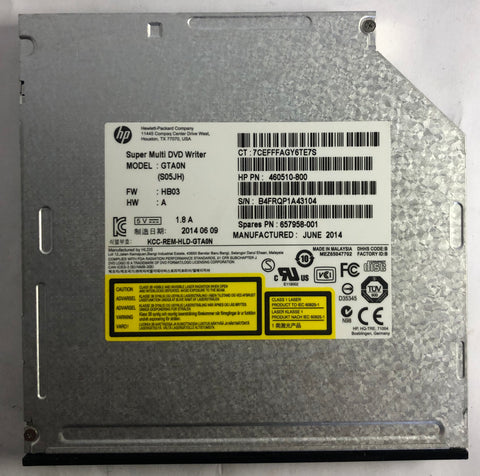 HP Envy 20 TouchSmart All-in-One GTA0N Super Multi DVD Writer- 657958-001