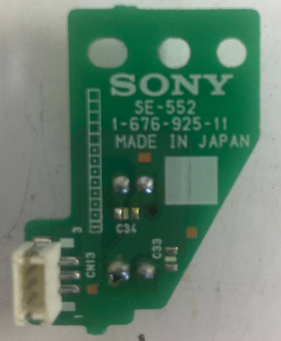 Sony DE845 Home Audio/Video Receiver SE-552 Port Board- 1-676-925-11