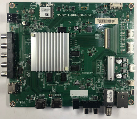 Vizio D50-F1 4K LED TV 715G9234-M01-B00-005K Main Board- XHCB02K0240