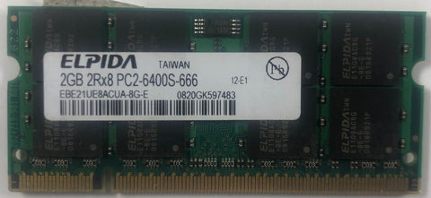 Elpida EBE21UE8ACUA-8G-E 2GB DDR2 Laptop RAM Memory
