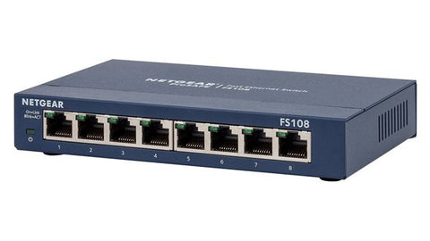 Netgear ProSafe 8-Port 10/100 Network Switch- FS108