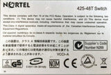 Nortel Networks BayStack 425-48T 48-Port Network Switch- AL2012A44