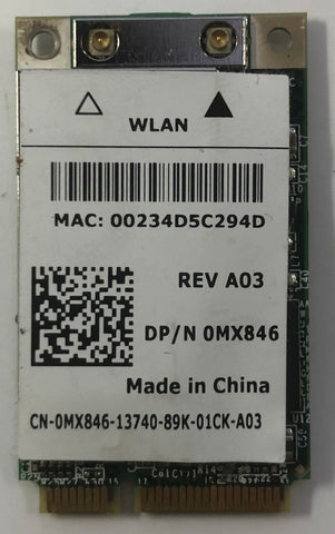 Dell XPS M1330 Laptop BCM94321MC Mini PCI-e Wireless WLAN Network Adapter- MX846