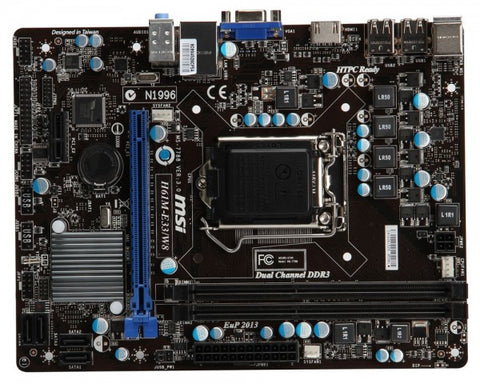MSI MS-7680 microATX Desktop Motherboard- H61M‑E33