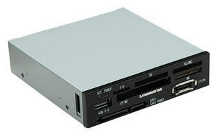 MANHATTAN 100908 35-in-1 Internal Multi Card Reader with Built-in Data Panel