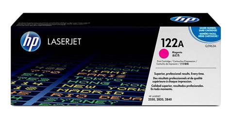 HP 122A Magenta LaserJet Toner Cartridge- Q3963A