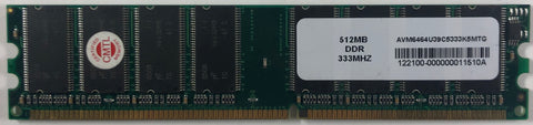 Avant AVM6464U39C5333K5-MTG 512MB DDR Desktop RAM Memory