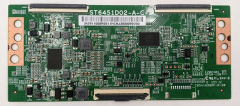 Hisense 65R6E3 LED TV ST6451D02-A-C-2 T-Con Board- 34.29110.08R