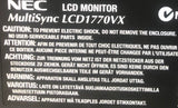 NEC MultiSync LCD1770VX 17" LCD Monitor