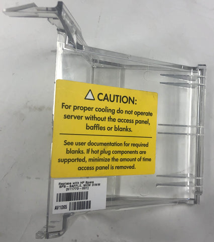 HP ProLiant ML350 G6 Server 6051B03227 Cooling Fan Air Baffle- 511773-001
