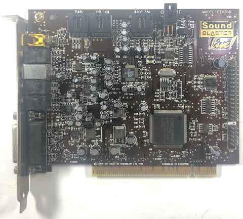Creative Labs SoundBlaster Live CT4760 PCI Sound Card