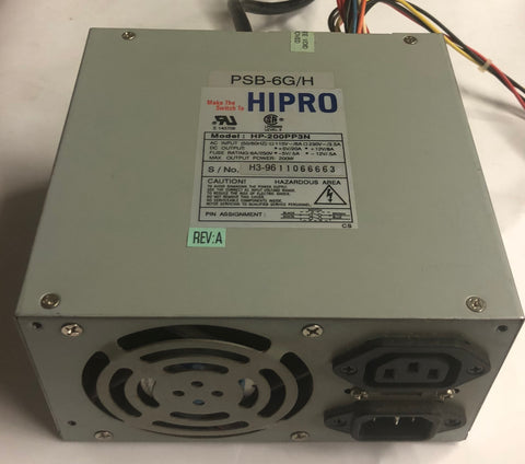 Hipro HP-200PP3N 200W Desktop Power Supply- PSB-6G/H