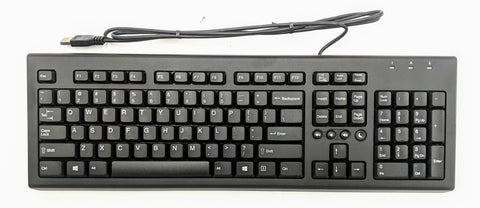 HP Wired Black USB Keyboard- 697737-001