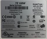 SonicWall TZ 105W Series Unified Threat Management Firewall- APL22-09C