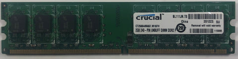 Crucial CT25664AA667.M16FH 2GB DDR2 Desktop RAM Memory