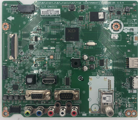 LG 40LV340H LED TV EAX67258604 Main Board- EBU64029404