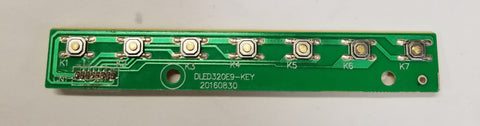 RCA RTU6549 4K LED TV Keypad Board- DLED320E9-KEY