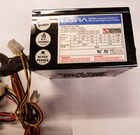 Ultra ATX 300W Switching Desktop Power Supply- ULT-300P